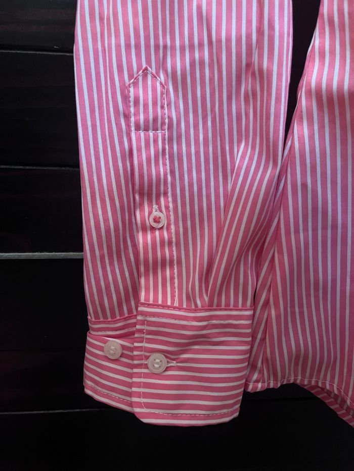Chemise rayée rose taille 40/42 - photo numéro 8