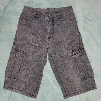 Bernuda Cargo Short Vintage Y2K Logo Brodé 🩳 Rip Curl - Taille S (16 ans)