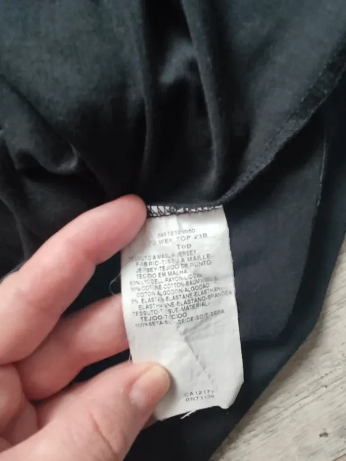 Blouse sans manches bi-matière noire taille XL Max Mara - photo numéro 7