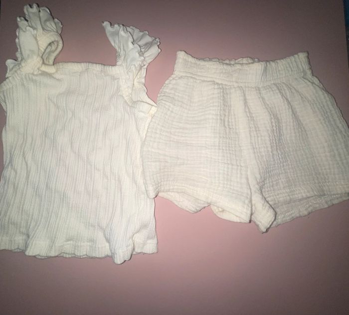 Ensemble fille couleur beige