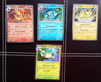 Pokémon Lot de 4 cartes holo Promo Évolutions Prismatiques EV8.5 🇫🇷