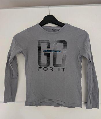 T-shirt gris Go for it Kiabi 8 ans