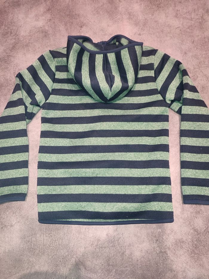 veste polaire noir et verte - photo numéro 3