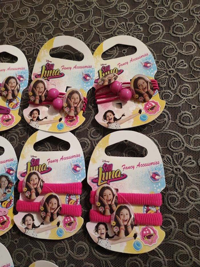 Lot de 12 paquets de 2 pinces et élastique fille Disney - photo numéro 2