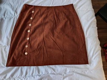 Petite jupe femme marron neuf