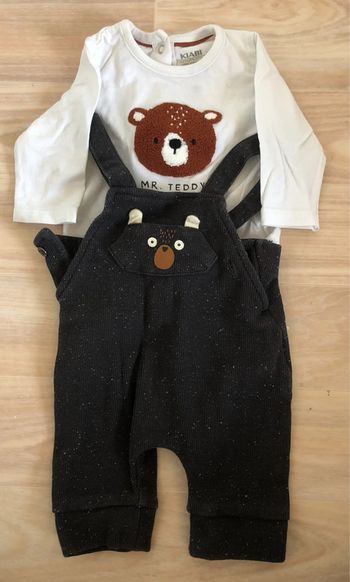 Ensemble salopette & Tshirt manches longues