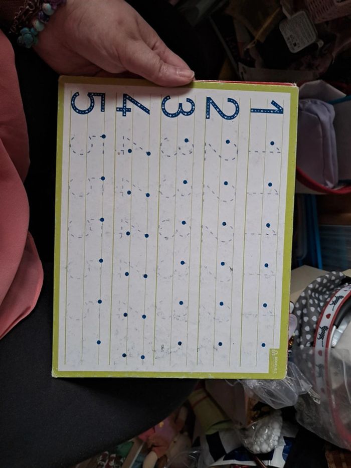 Lot de 2 ardoises apprentissage ecriture