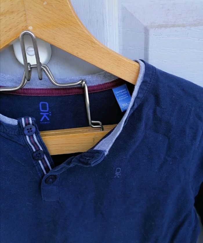 Tee-shirt manches longues 10 ans Okaidi pour garçon - photo numéro 3