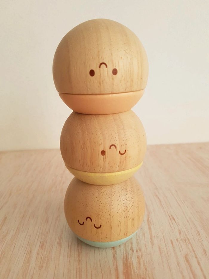 Têtes sensorielles culbuto pastel en bois de Plan toys - photo numéro 6