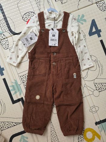 Salopette et sous pull 18 mois Sergent Major