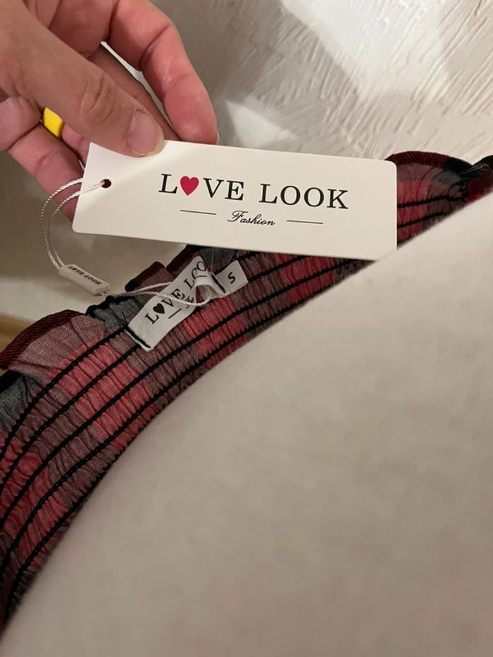 Joli haut romantique love look taille S - photo numéro 2