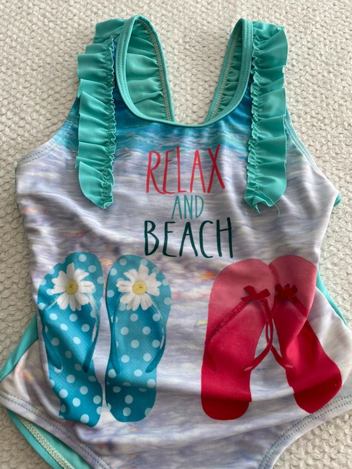 Maillot de bain fille turquoise Orchestra 4 ans - photo numéro 2