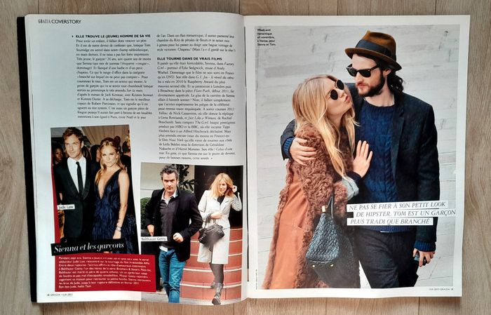 Magazine Grazia janvier 2012 spécial Sienna Miller - photo numéro 6