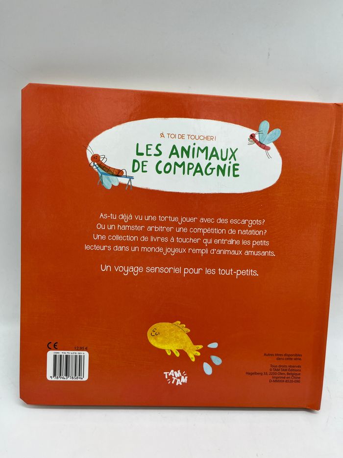 Livre histoire à toi de toucher modèle les animaux de compagnie  tam tam edition Neuf - photo numéro 4