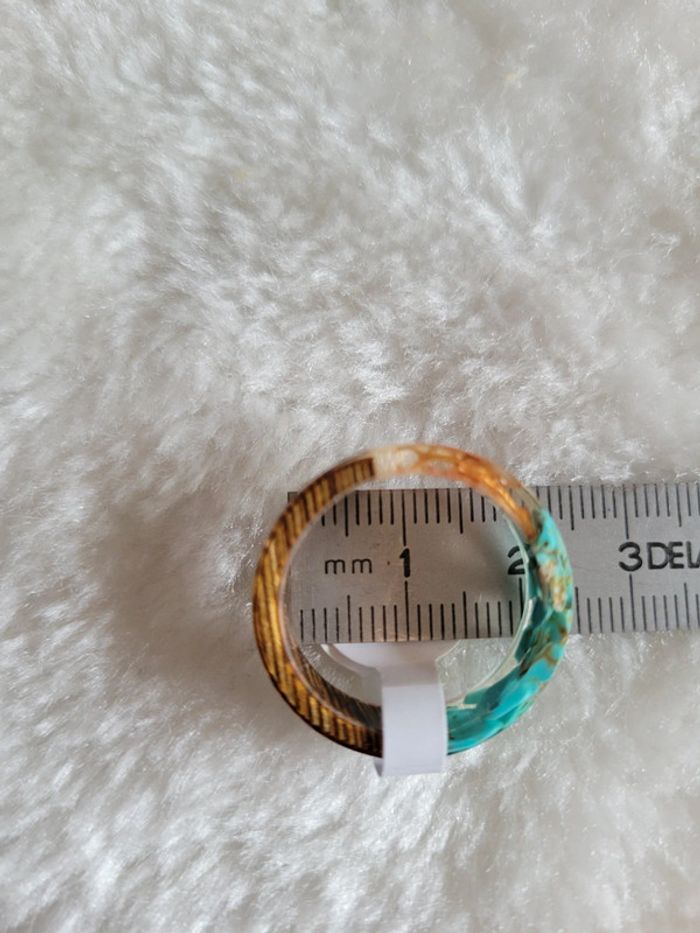 Bague taille 20 resine - photo numéro 5