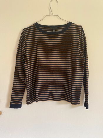 T-shirt manches longues rayé Mango S