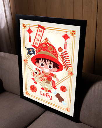 Poster One Piece - Luffy — Chibi