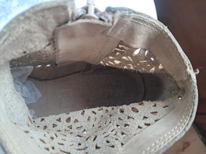 Bottines low boots beige en cuir P.36 - photo numéro 10