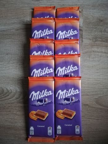 Tablettes Milka caramel