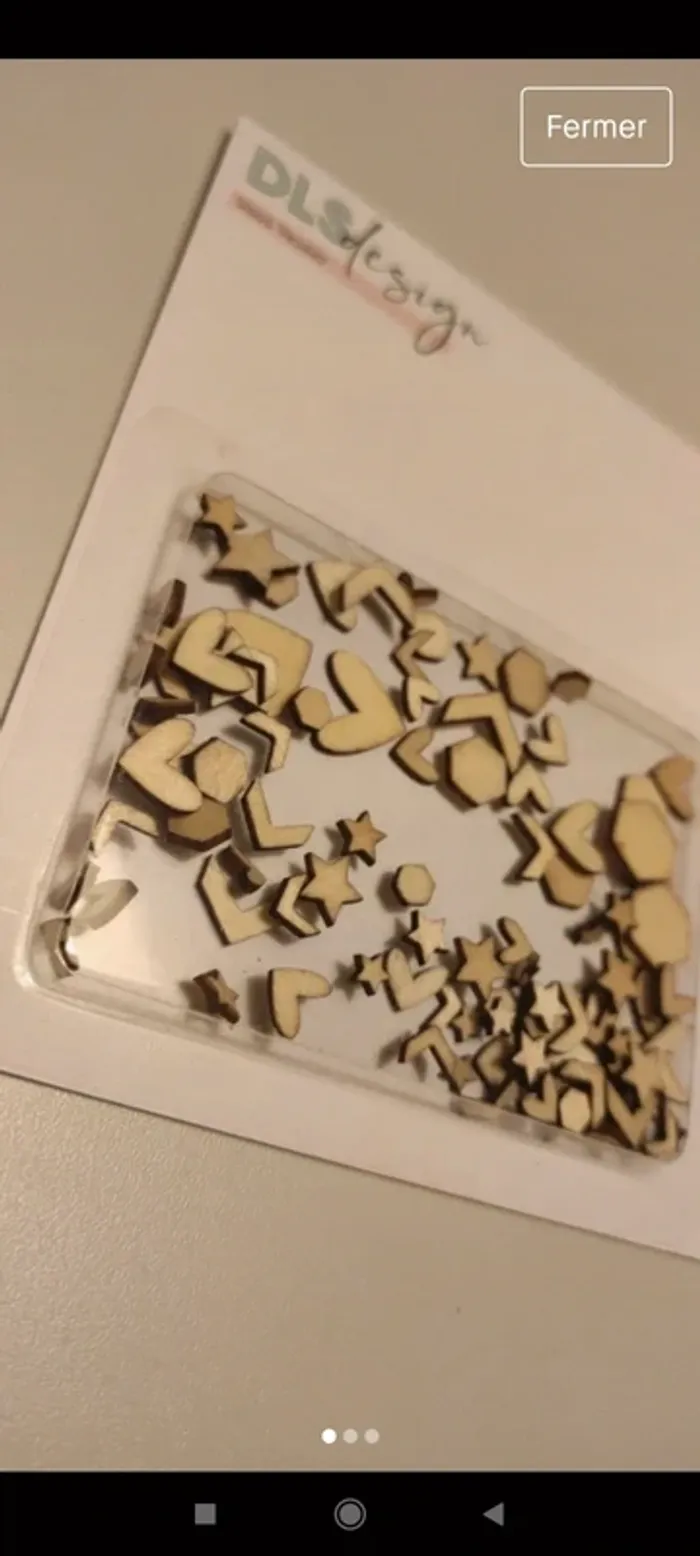 Embellissements en bois pour loisirs créatifs