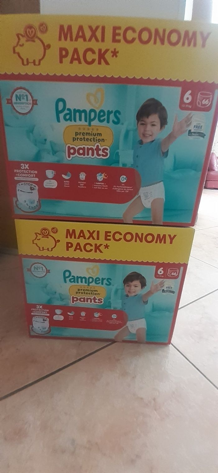 132 pants Pampers premium protection Taille 6