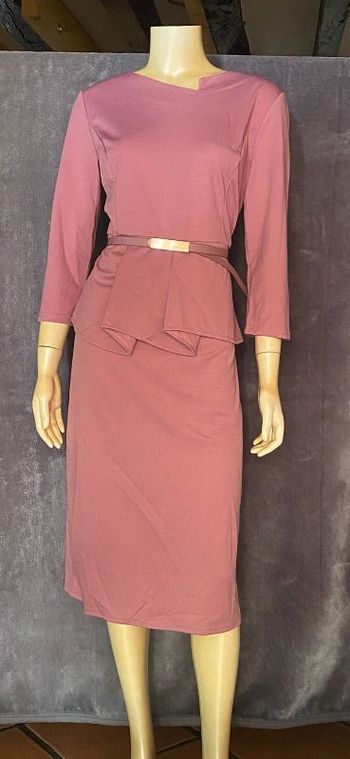 Robe classe rose avec ceinture métamorphosais girl  taille XL