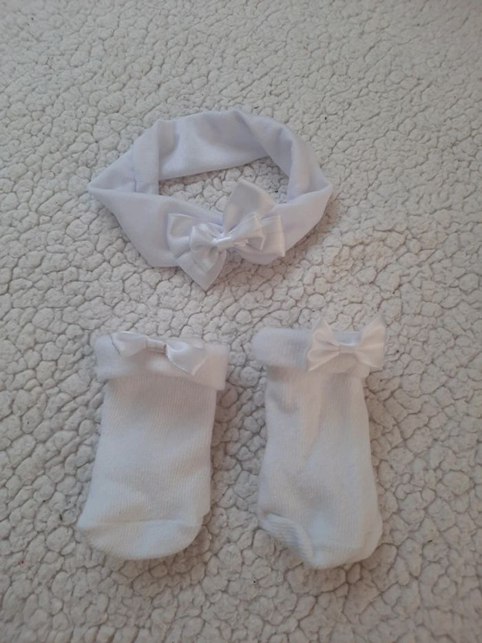 Ensemble chaussettes et bandeau