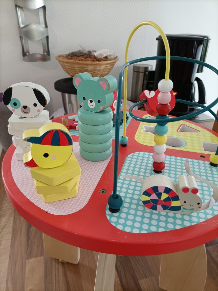 Table activités bois Janod hérisson avec carton - photo numéro 6