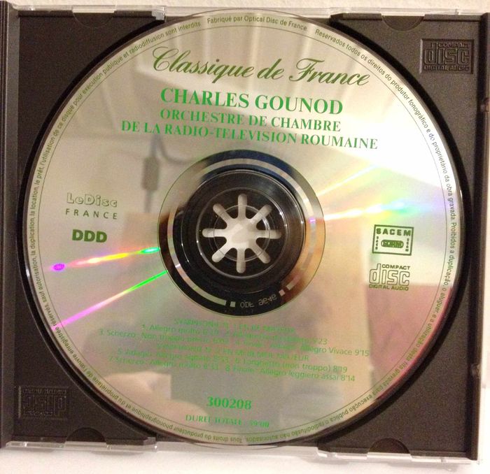 CD Charles Gounod symphonies - photo numéro 5