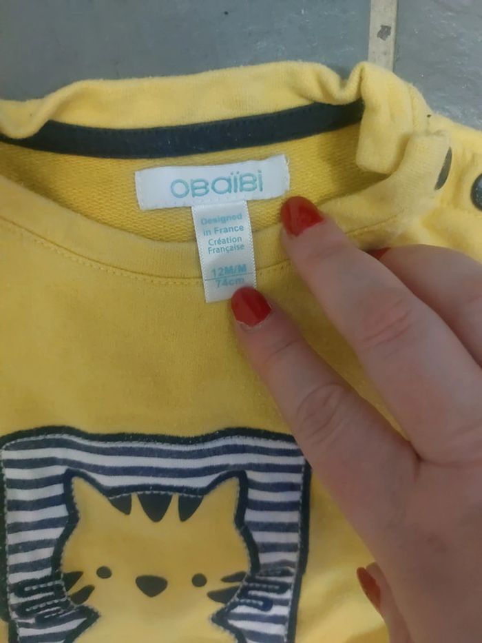 Sweat jaune - photo numéro 3