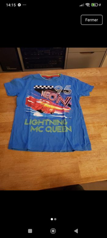Tee shirt Cars 8 ans 
