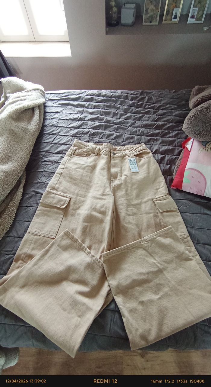 Pantalon cargo jambe large
