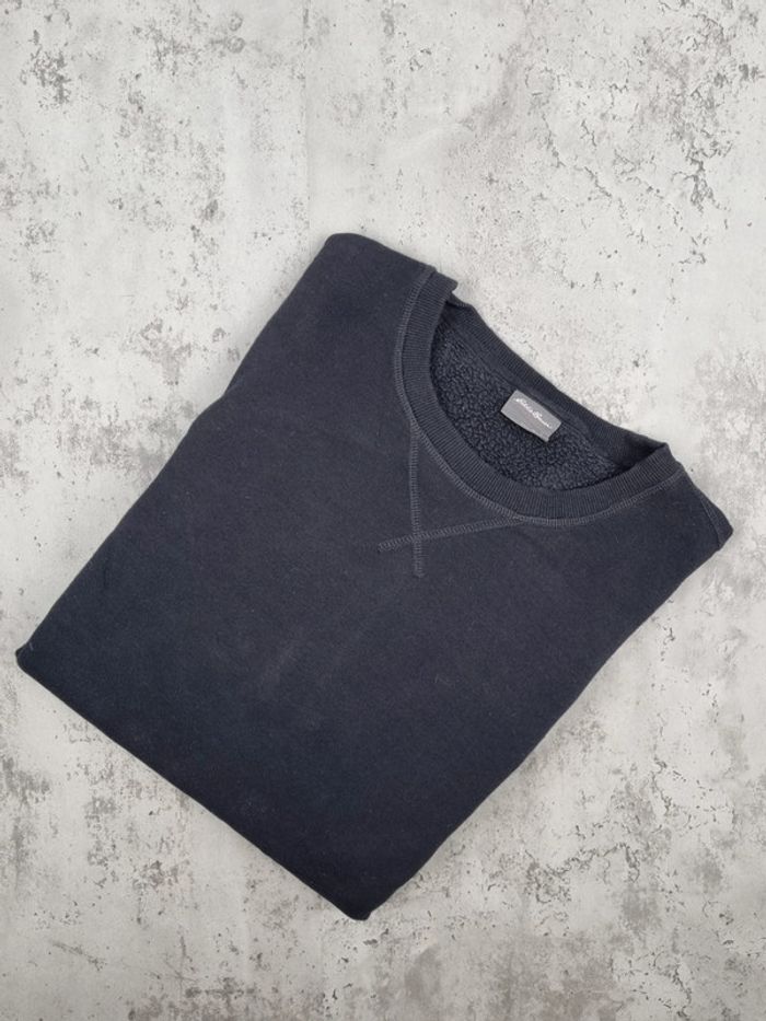 Sweat Eddie Bauer noir – Taille L Homme (mesures en photos)