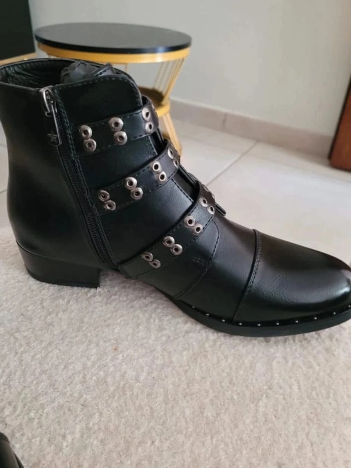 Bottines boucles argentées 39 - photo numéro 4