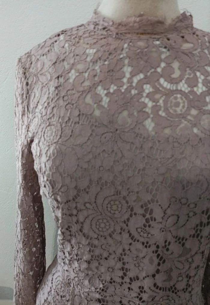 Magnifique blouse doublée en dentelle - photo numéro 2