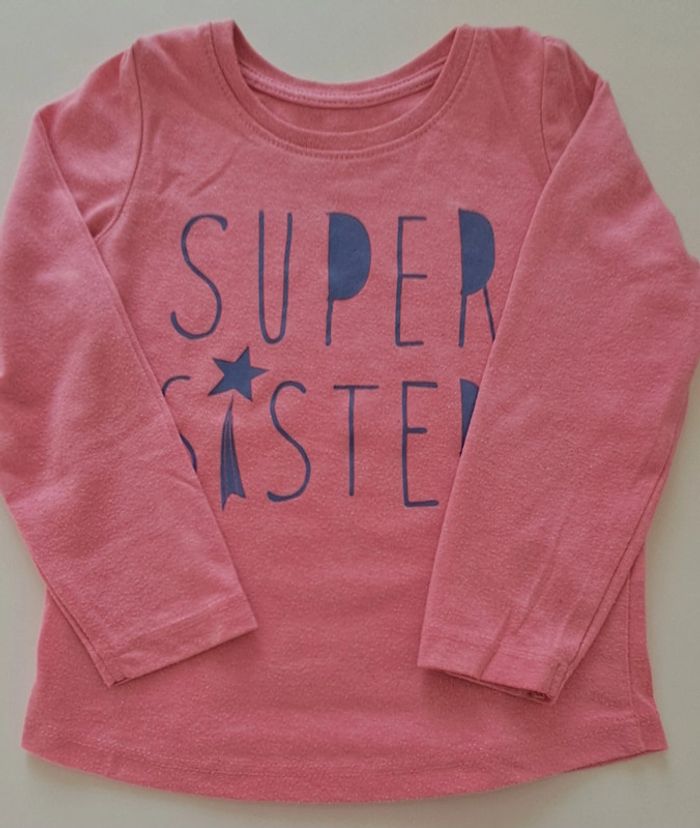 Lot de 3 tee-shirts manches longues fille 18 mois - photo numéro 5