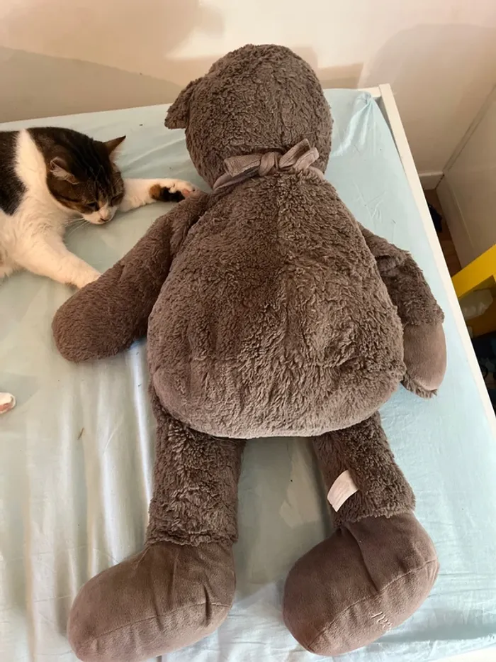 Grande peluche ours oscar j line - photo numéro 5