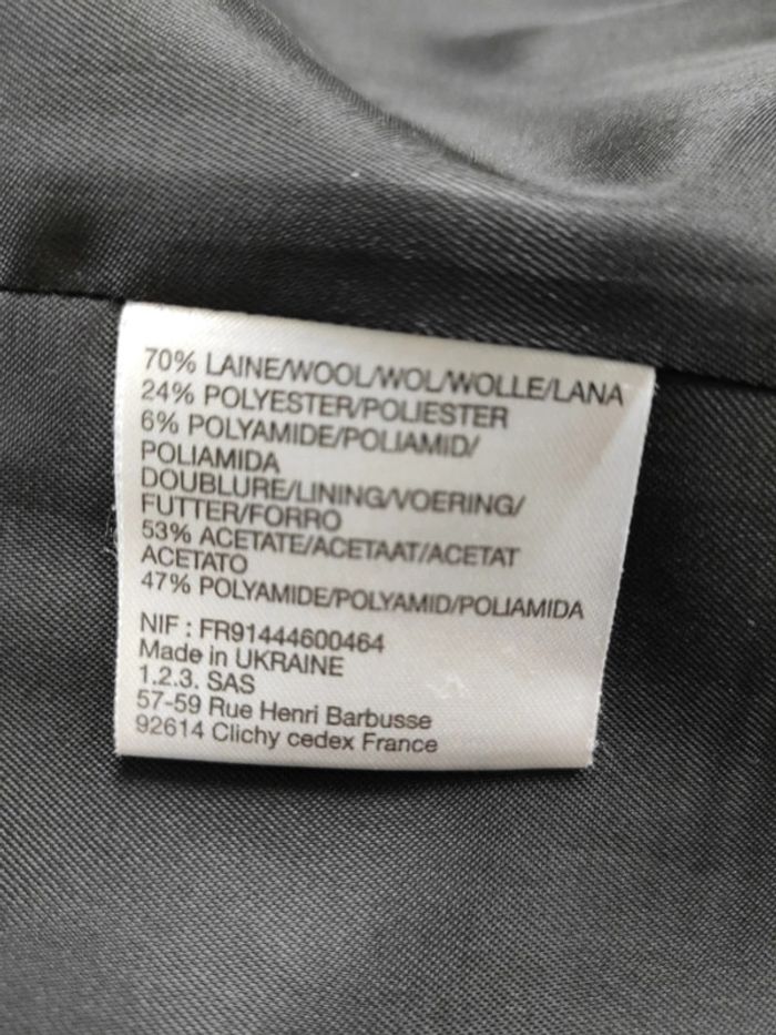 Manteau laine 1,2,3.. t40 - photo numéro 10
