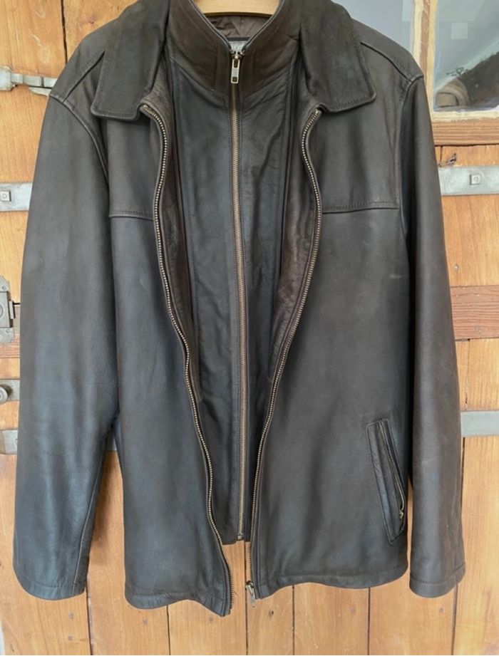 Veste homme en cuir véritable - photo numéro 2