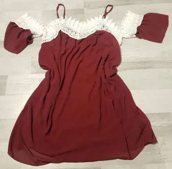 Robe bohème bordeaux