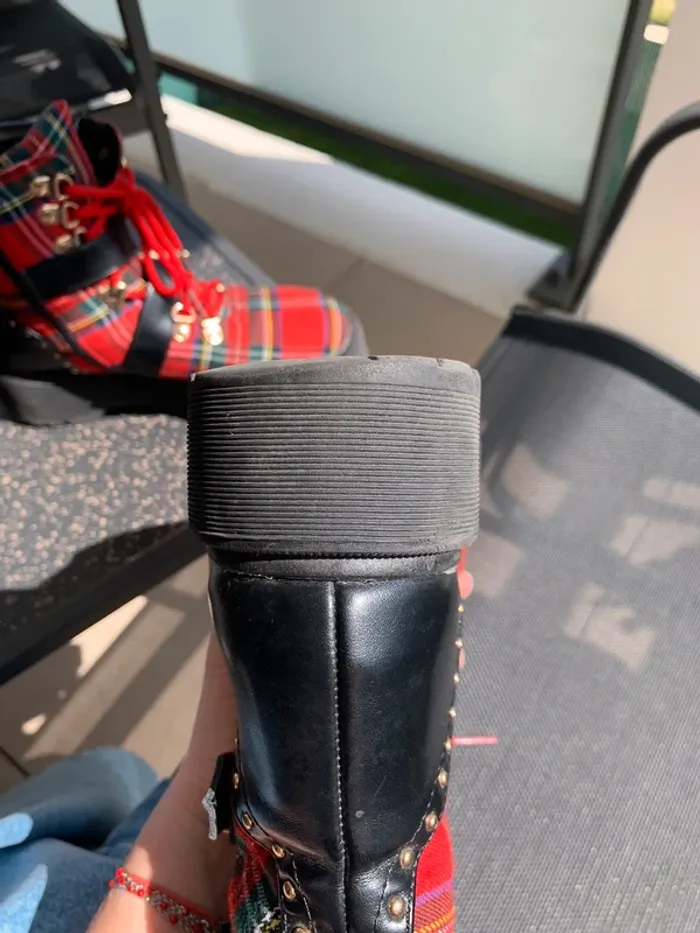 Boots tartan taille 37 - photo numéro 8