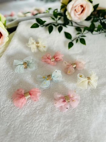 Lot de 8 barrettes paillettes