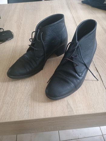 Bottines en cuir 