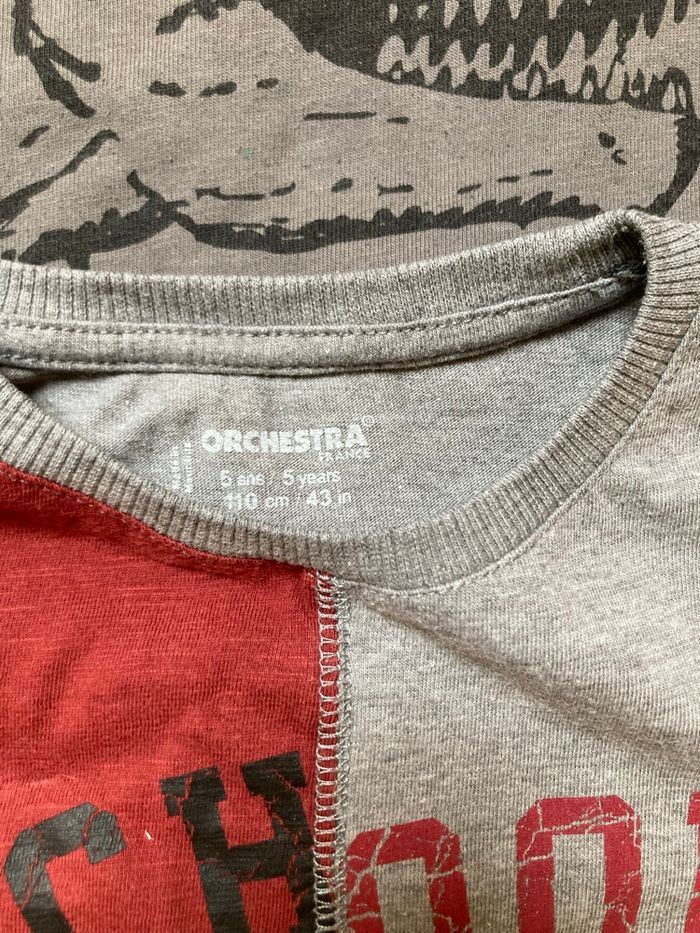 Lot 11 tee-shirt 👕 à manches longues  - Garçon 👦 - 5 ans - TBE - photo numéro 7