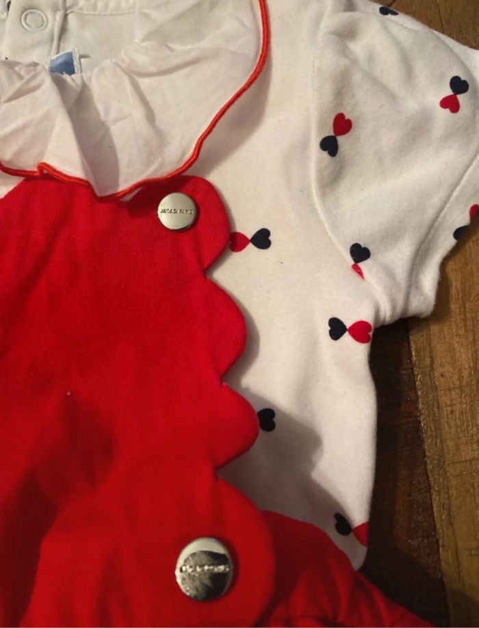 Robe rouge jacadi - photo numéro 3