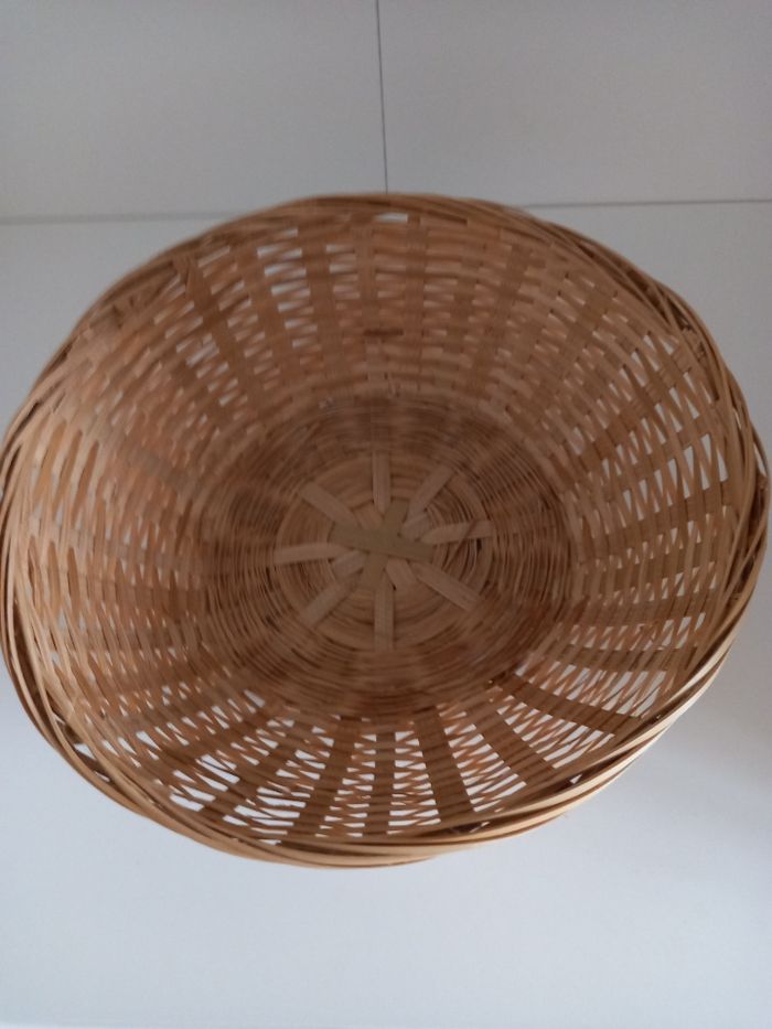 Corbeille ronde en osier sans marque - photo numéro 2