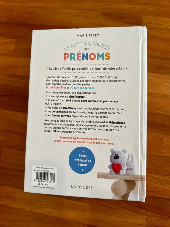 Livre le petit Larousse des prénoms - photo numéro 3