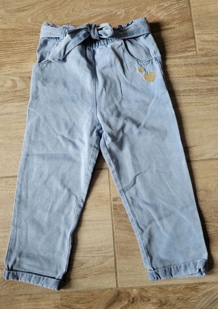 Ensemble t-shirt manches longues et jeans paperbag taille 36 mois - photo numéro 6