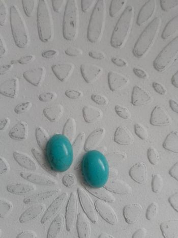 Lot de 2 cabochons en pierres naturelles
