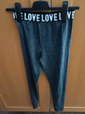 Legging fille gris